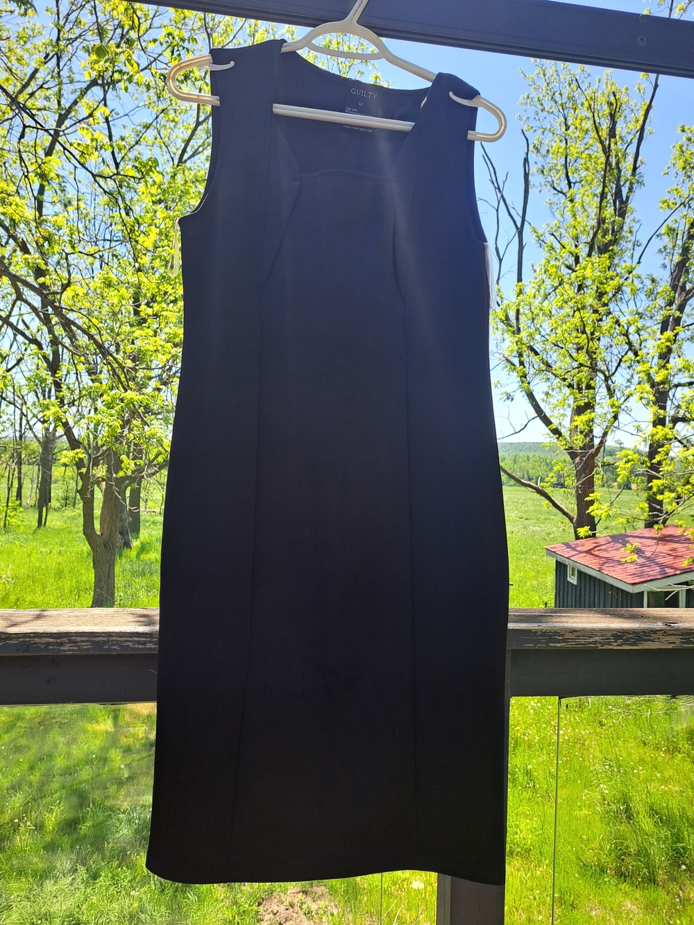 Black Sleeveless Sheath Dress -